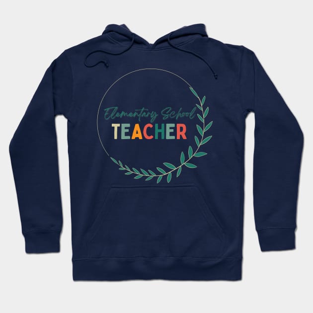 Elementary School Teacher Hoodie by Blue Raccoon Creative